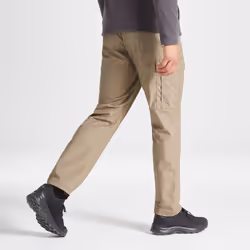 Craghoppers Mens Expert Kiwi Tailored Trousers - 34R, Pebble Brown