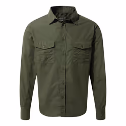 Craghoppers Mens Expert Kiwi Long-Sleeved Shirt - M, Cedar Green