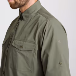 Craghoppers Mens Expert Kiwi Long-Sleeved Shirt - S, Cedar Green