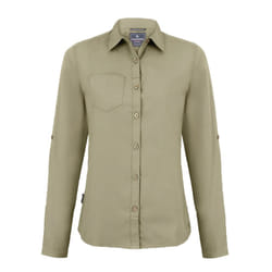 Craghoppers Womens/Ladies Expert Kiwi Long-Sleeved Shirt - 10 UK, Pebble Brown