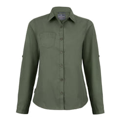 Craghoppers Womens/Ladies Expert Kiwi Long-Sleeved Shirt - 10 UK, Cedar Green