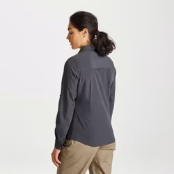 Craghoppers Womens/Ladies Expert Kiwi Long-Sleeved Shirt - 14 UK, Carbon Grey