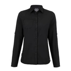 Craghoppers Womens/Ladies Expert Kiwi Long-Sleeved Shirt - 8 UK, Black