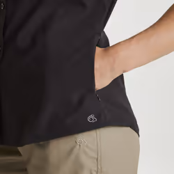 Craghoppers Womens/Ladies Expert Kiwi Short-Sleeved Shirt - 14 UK, Black