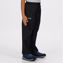 Regatta Great Outdoors Kids Boys Adventure Tech Pack It Waterproof Overtrousers - 2 Years, Black
