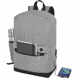 Bullet Hoss Laptop Bag - One Size, Light Grey Heather