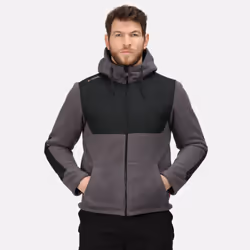 Regatta Mens Garrison Hooded Jacket - 3XL, Iron/Black