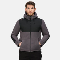 Regatta Mens Garrison Hooded Jacket - 3XL, Iron/Black