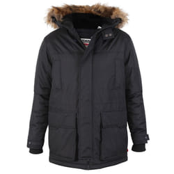 Duke Mens Lovett D555 Kingsize Faux Fur Trim Parka - 3XL, Black