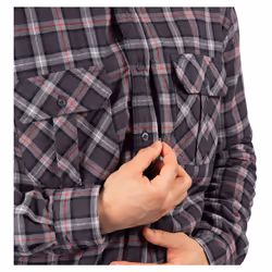 Trespass Mens Rapeseed Check Shirt - L, Dark Grey