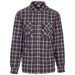 Trespass Mens Rapeseed Check Shirt - M, Dark Grey