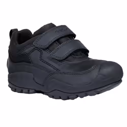Geox Boys New Savage Abx Leather Trainers - 13 UK Child, Black