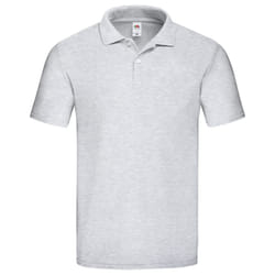 Fruit of the Loom Mens Original Polo Shirt - XL, Grey Heather