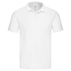Fruit of the Loom Mens Original Polo Shirt - L, White