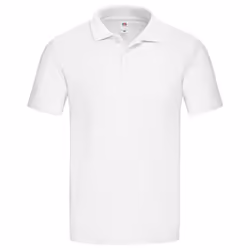 Fruit of the Loom Mens Original Polo Shirt - XL, White