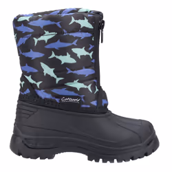 Cotswold Childrens/Kids Iceberg Shark Snow Boots - 5 UK, Black