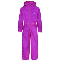 Trespass Childrens/Kids Button Rain Suit - 2-3 Years, Purple Orchid