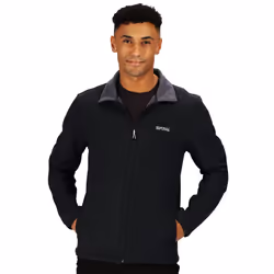Regatta Mens Cera V Wind Resistant Soft Shell Jacket - 2XL, Black