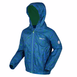 Regatta Childrens/Kids Muddy Puddle Peppa Pig Hooded Waterproof Jacket - 5-6 Years, Oxford Blue