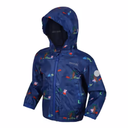 Regatta Childrens/Kids Muddy Puddle Peppa Pig Hooded Waterproof Jacket - 5-6 Years, Royal Blue