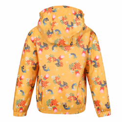 Regatta Childrens/Kids Muddy Puddle Peppa Pig Floral Hooded Waterproof Jacket - 5-6 Years, Glowlight Yellow