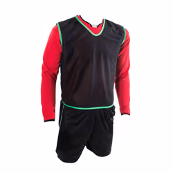Precision Childrens/Kids Training Mesh 3 Layer Membrane Bib - 4-9 Years, Black