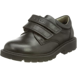 Geox Boys Shaylax Double Row Leather School Shoes - 1.5 UK, Black