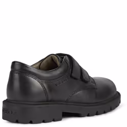 Geox Boys Shaylax Double Row Leather School Shoes - 1.5 UK, Black