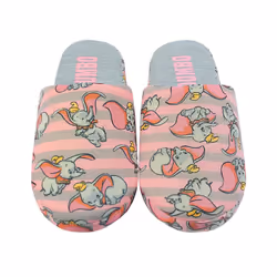 Disney Womens/Ladies Dumbo Slippers - 7 UK-8 UK, Pink/Grey