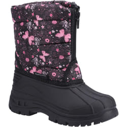 Cotswold Childrens/Kids Iceberg Butterfly Snow Boots - 7 UK, Pink/Black