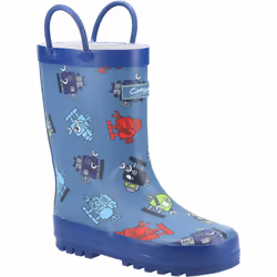 Cotswold Childrens/Kids Puddle Robot Wellington Boots - 8.5 UK Child, Blue