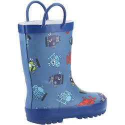 Cotswold Childrens/Kids Puddle Robot Wellington Boots - 12 UK Child, Blue