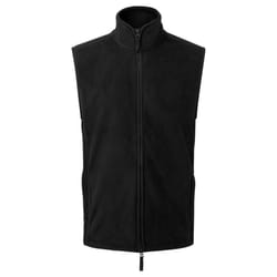 Premier Mens Artisan Fleece Gilet - L, Black