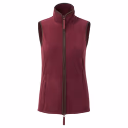 Premier Womens/Ladies Artisan Fleece Gilet - 3XL, Burgundy/Brown