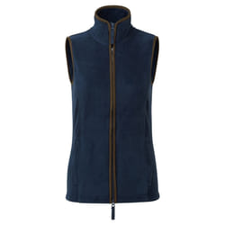 Premier Womens/Ladies Artisan Fleece Gilet - 2XL, Navy/Brown