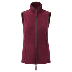 Premier Womens/Ladies Artisan Fleece Gilet - XS, Burgundy/Brown