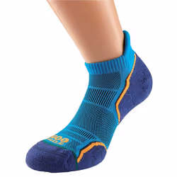 1000 Mile Mens Run Socks (Pack of 2) - XL, Kingfisher Blue/Navy