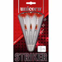 Unicorn Striker Tungsten Darts Set - 25g, Red/White