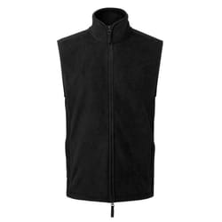 Premier Mens Artisan Fleece Gilet - 2XL, Black