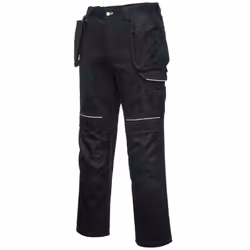 Portwest Mens Holster Stretch Cargo Trousers - 40R, Black