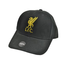 Liverpool FC Liverbird Cap - One Size, Black/Gold