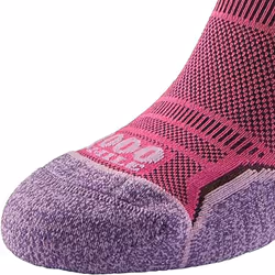 1000 Mile Womens/Ladies Run Socks (Pack of 2) - M, Pink/Lavender