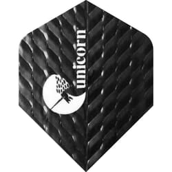 Unicorn Q.100 Plus Dart Flights (Pack of 3) - One Size, Black