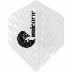 Unicorn Q.100 Plus Dart Flights (Pack of 3) - One Size, White