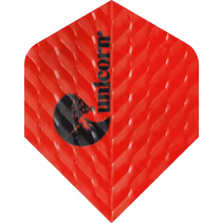 Unicorn Q.100 Plus Dart Flights (Pack of 3) - One Size, Red