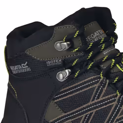 Regatta Mens Samaris Mid II Hiking Boots - 7 UK, Dark Khaki/Lime Punch