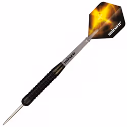 Unicorn Gary Anderson Black Brass Darts (Pack of 3) - 23g, Black