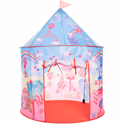 Trespass Childrens/Kids Chateau Play Tent With Packaway Bag - One Size, Candyland