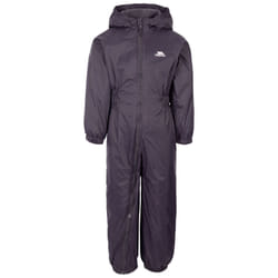 Trespass Kids Unisex Dripdrop Padded Waterproof Rain Suit - 2/3 Years, Dark Grey