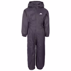 Trespass Kids Unisex Dripdrop Padded Waterproof Rain Suit - 5/6 Years, Dark Grey